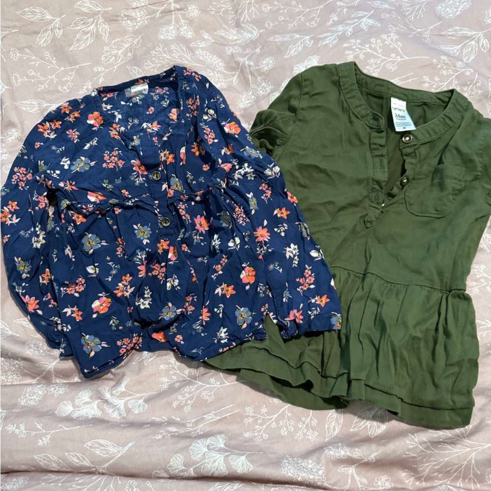 Lot 2 Carter’s long sleeve Tops